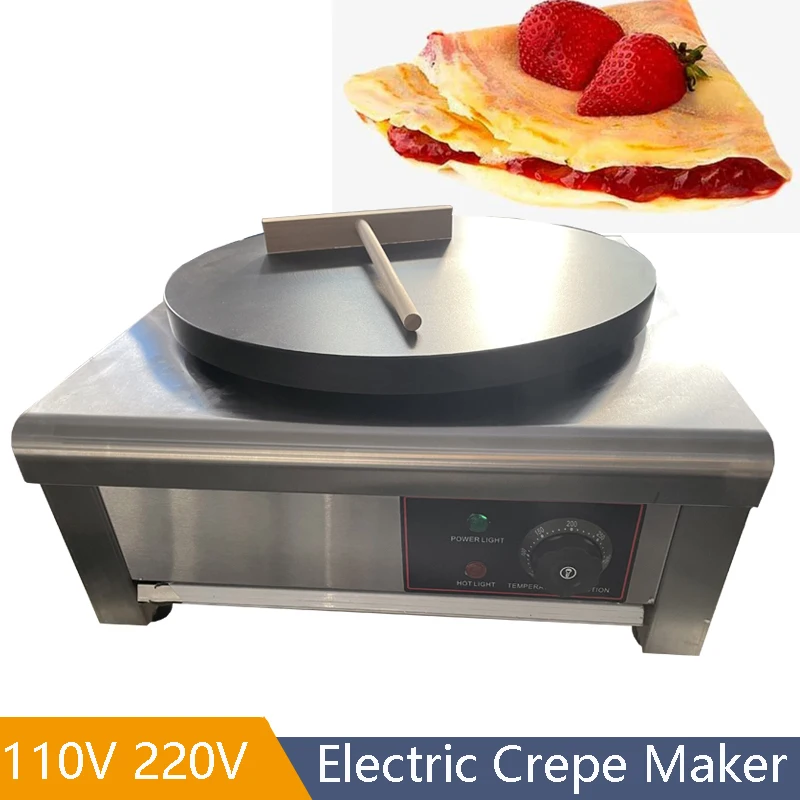 Commercial Electric Heating 40cm Diameter Pancake Maker Crepe Making Machine Pancake Baking Machine Frying Machine