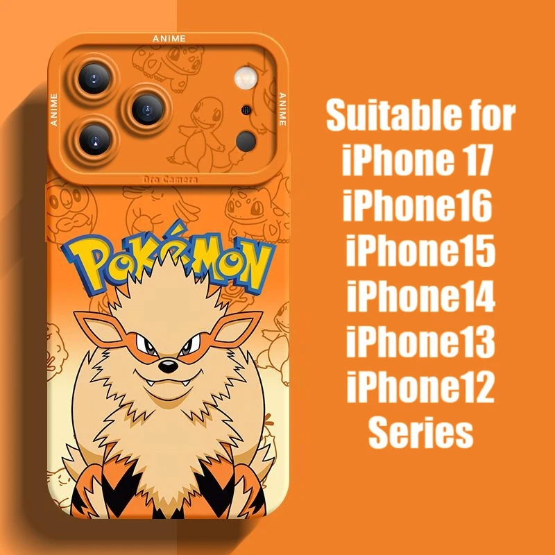เคสโทรศัพท์ลายโปเกมอน ลูเกีย ซาลาเมนซ์ อาร์คานีน สำหรับ Apple iPhone 17 16 15 14 13 12 Pro Promax  วัสดุอ่อนนุ่ม ป้องกันการกระแทก เหมาะเป็นของขวัญ