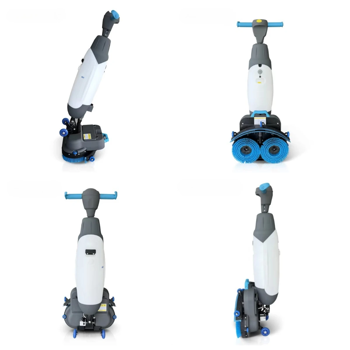 Versatile Electric and Manual Floor Sweeper Double Brush Floor Cleaner for Office and Shop Use in Commercial Place