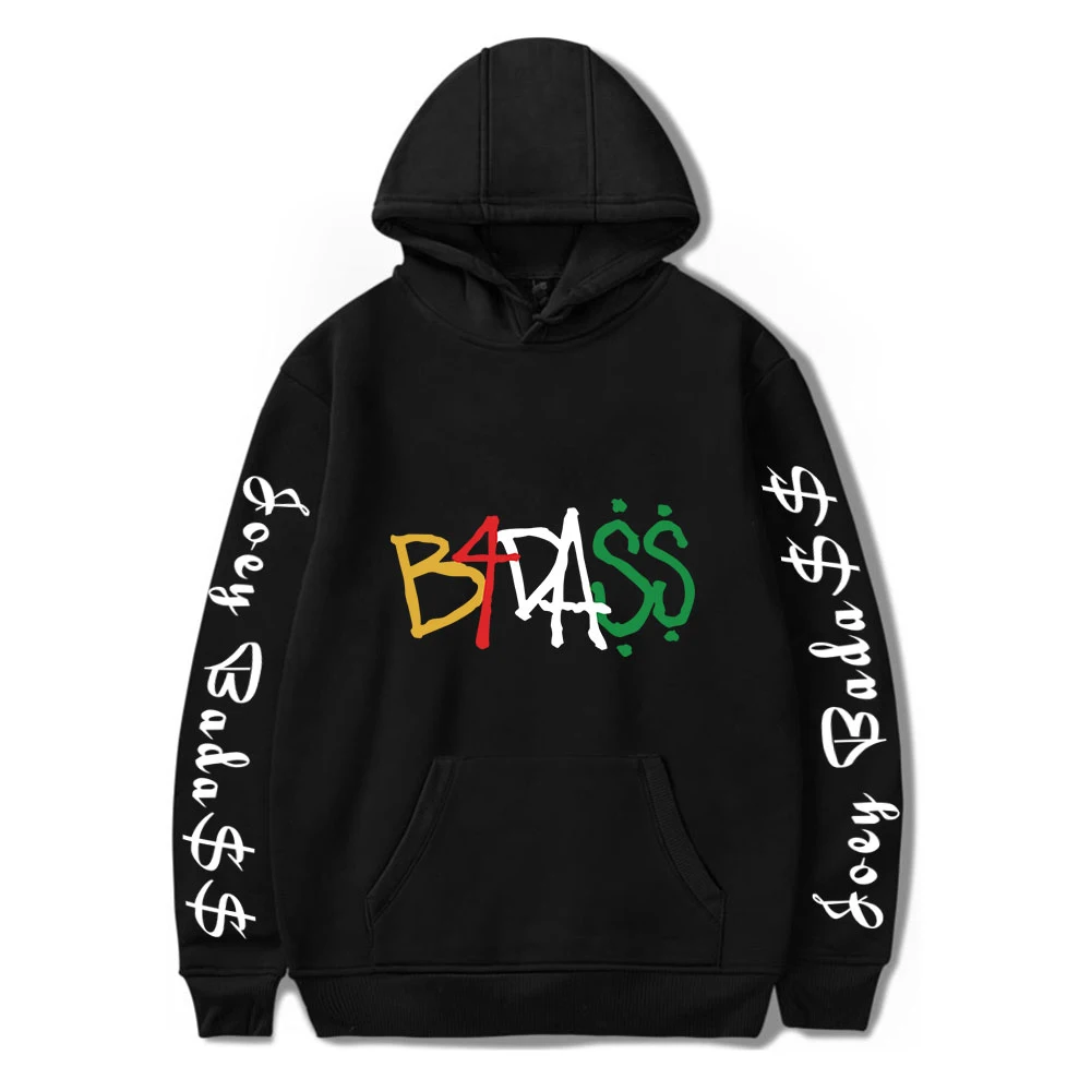 Joey Bada$$ hip-hop spring graphic hooded cartoon print casual Harajuku cool streetwear unisex hoodie tops