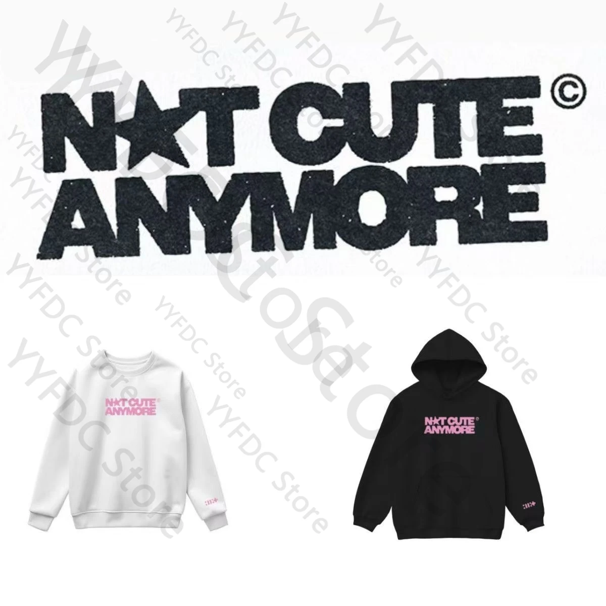 เสื้อฮู้ดดี้ ILLIT แฟชั่นเคป๊อป ไม่ใช่แบบน่ารักอีกต่อไป พิมพ์ลายตัวอักษร คุณภาพสูง เนื้อผ้าหนา สำหรับผู้หญิงและผู้ชาย ใส่ได้ทั้งฤดูใบไม้ร่วงและฤดูหนาว ทรงหลวม เหมาะสำหรับแฟนคลับ