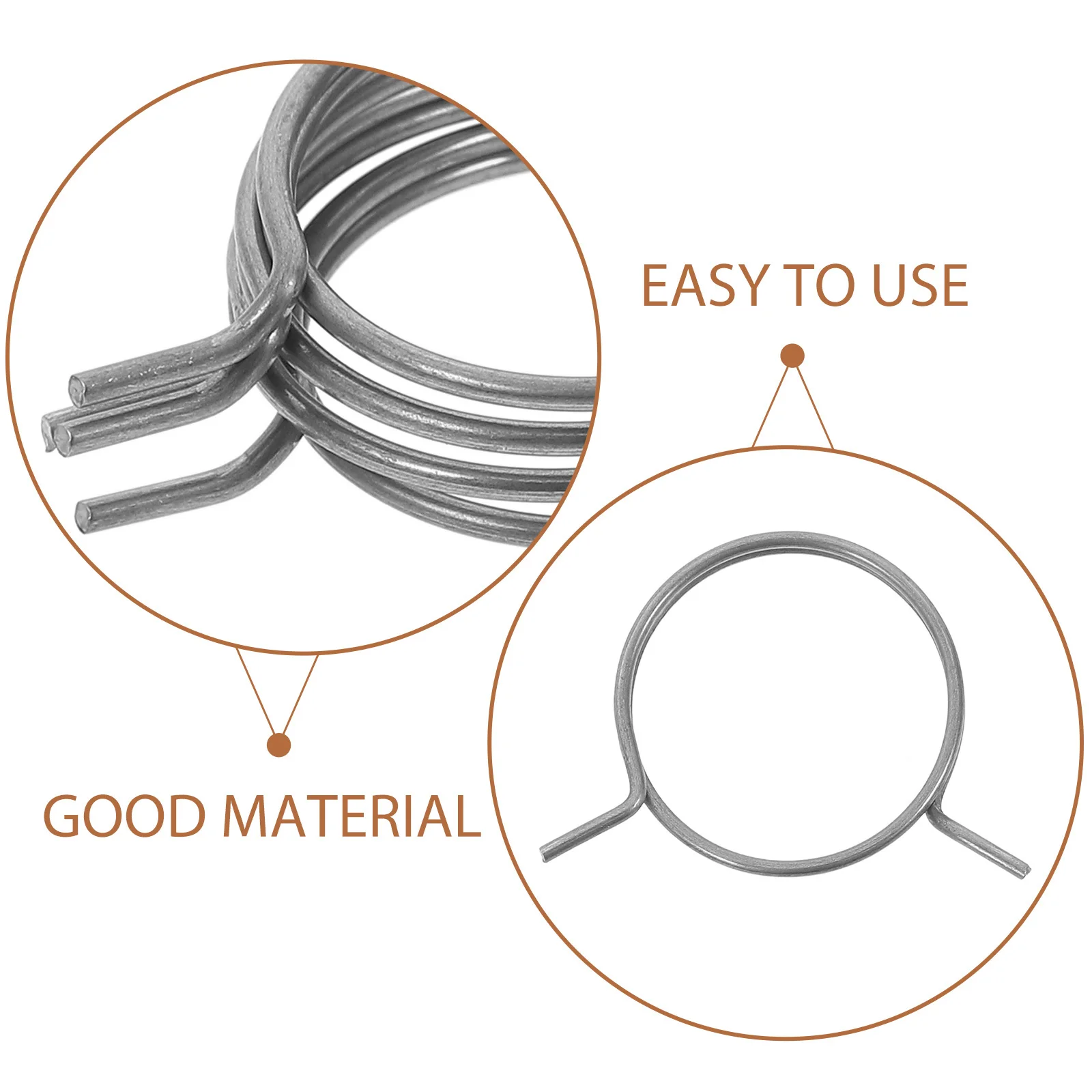 

10pcs Core Kit Iron Metal Springs Door Safety Spring For Door Lock Replacement Bedroom Garage Lock Spring Parts Bulk