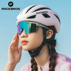 ROCKBROS Ultra-light Cycling Sunglasses Photochromic Polarized Large Frame Cycling Glasses HD Lens UV Protection Bicycle Goggles