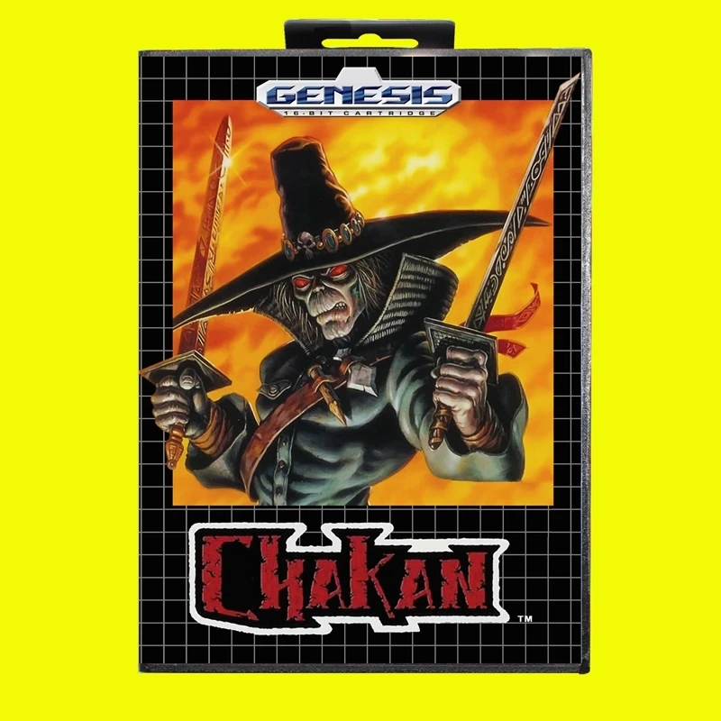 Chakan MD Game Card 16 Bit USA Cover for Sega Megadrive Genesis Video Game Console Cartridge