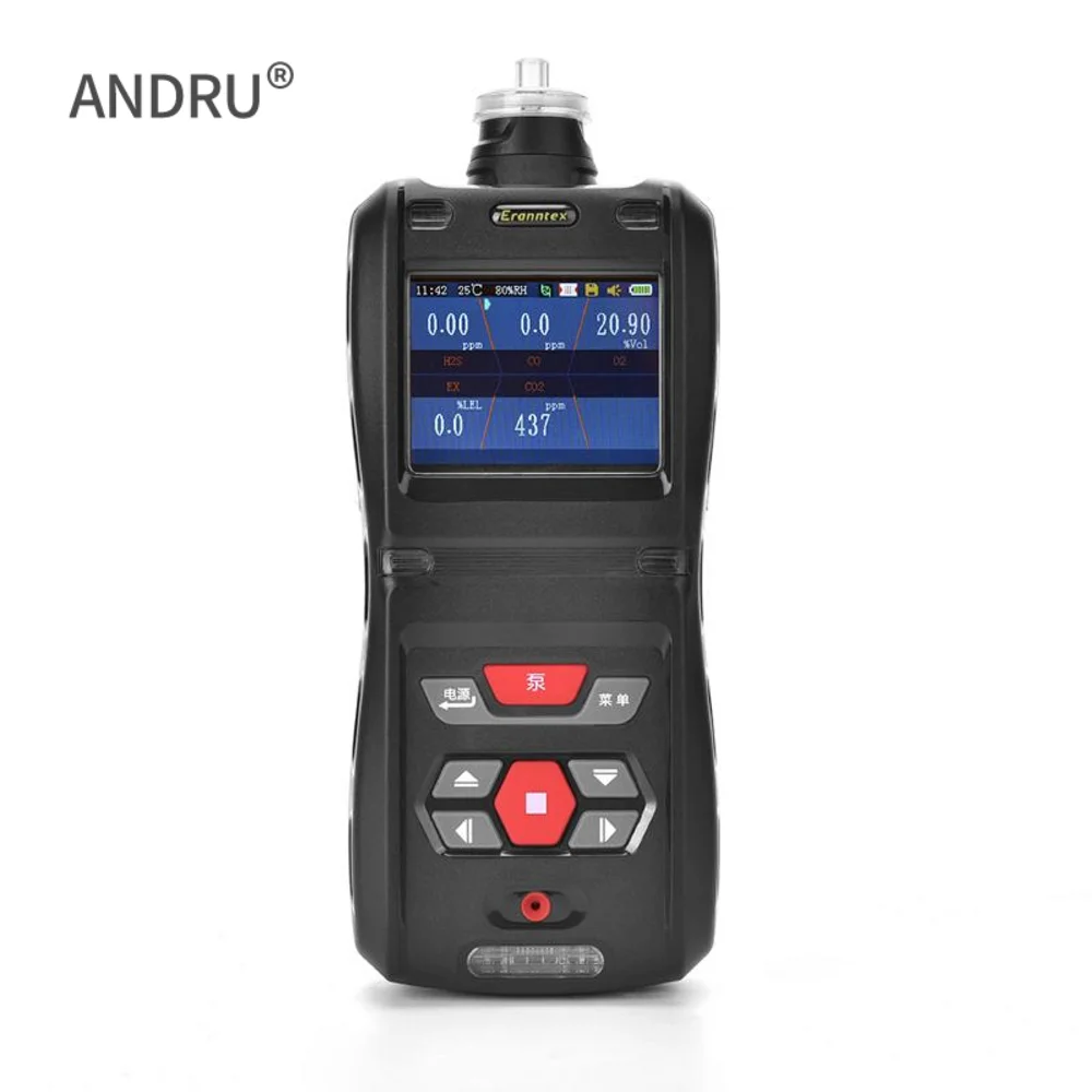 Portable combustion gas analyzer msa detector de for  leaks nitrogen oxygen IP65 waterproof explosion-proof shockproof