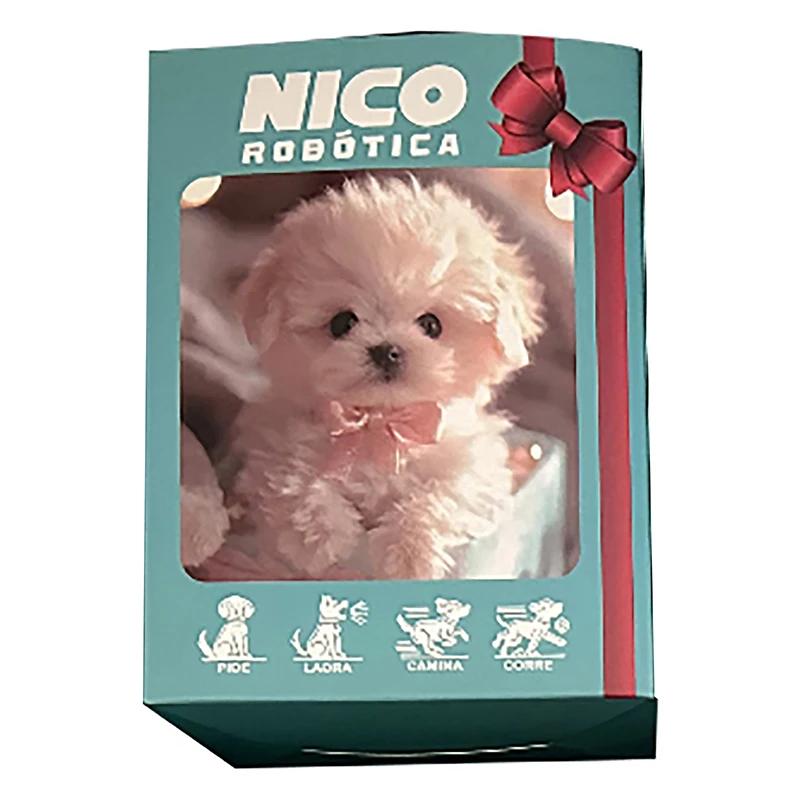2025 Nouveau Chien Robot, Chiot Robot Réaliste, Chien Robotique, Nicoo - Mon Chiot Robot Réaliste, Chiot Robot Qui Agit comme un Vrai Chiot - Marche, Agitation, Queue Remuante