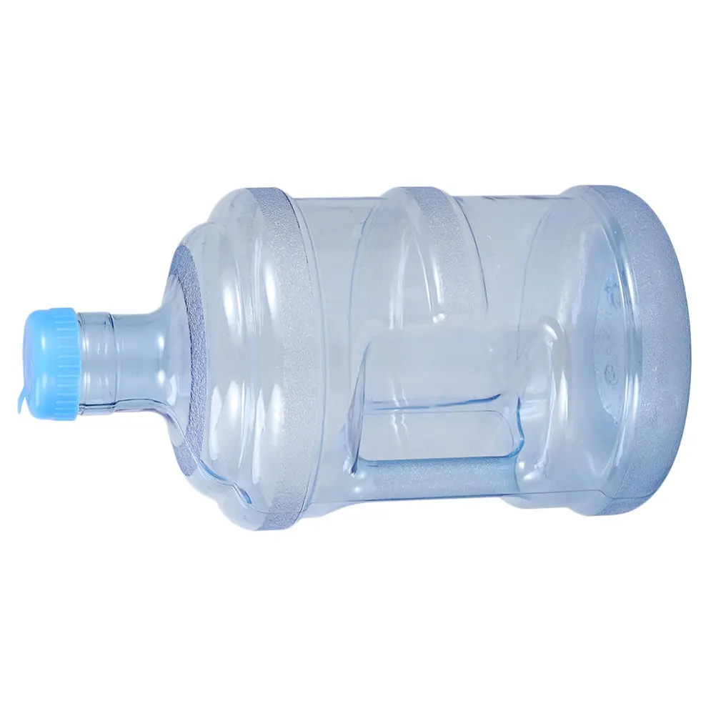 

Plastic Water Bucket with Heat Resistant Handle 5L Blue PC Material Safe for Home Office Storage Container Purified Water Pail