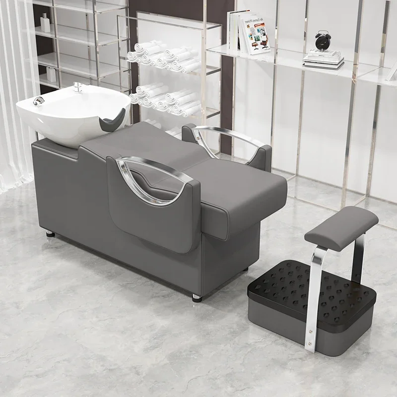 

Barbershop Hair Salon Shampoo Beds Modern Simple Massage Comfort Shampoo Chair Ergonomics Salon Furniture Silla De Champu FYSB