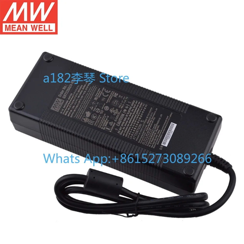 Genuine Taiwan Mingwei GST220A12/15/24-R7B: 220W Industrial Power Adapter with 3-Core Socket – Reliable for Industrial Use