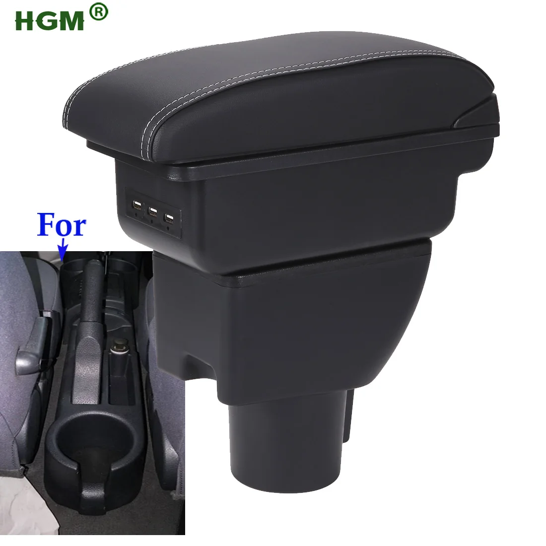For Hyundai Getz Armrest box For Hyundai GETZ Car Armrest Box Bracing Height Increase Arm Storage Box Simple installation
