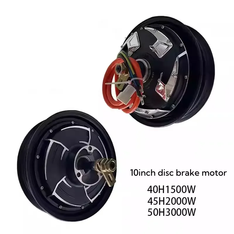 10 Inch 72V 2000W Wheel Hub Motor for Electric Motorcycle Transport Scooter High Power Rear Drive Conversion Kit