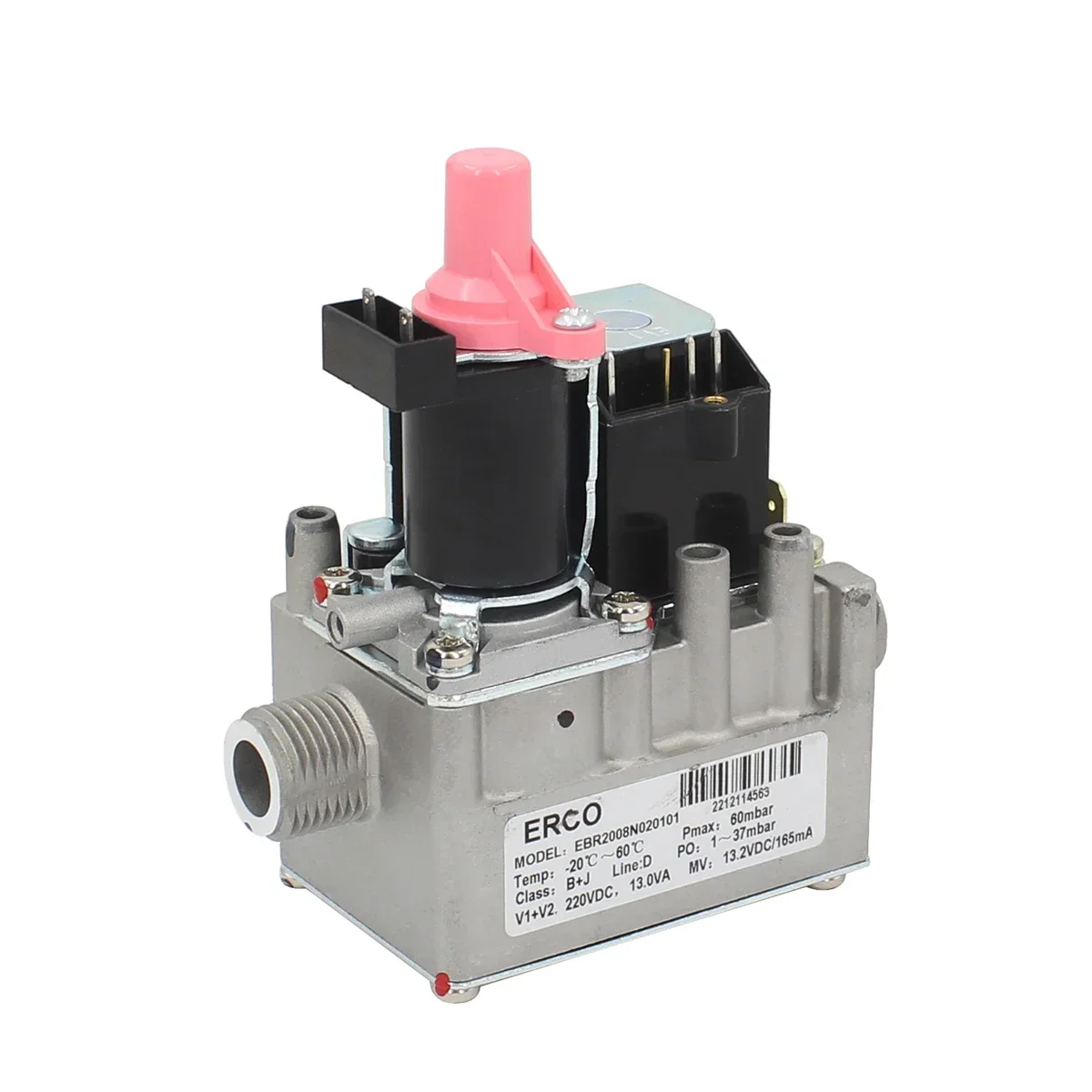 ERCO EBR2008N 020101   Válvula de gas de 220 VCC 165 mA de las piezas del calentador de agua de gas de la caldera