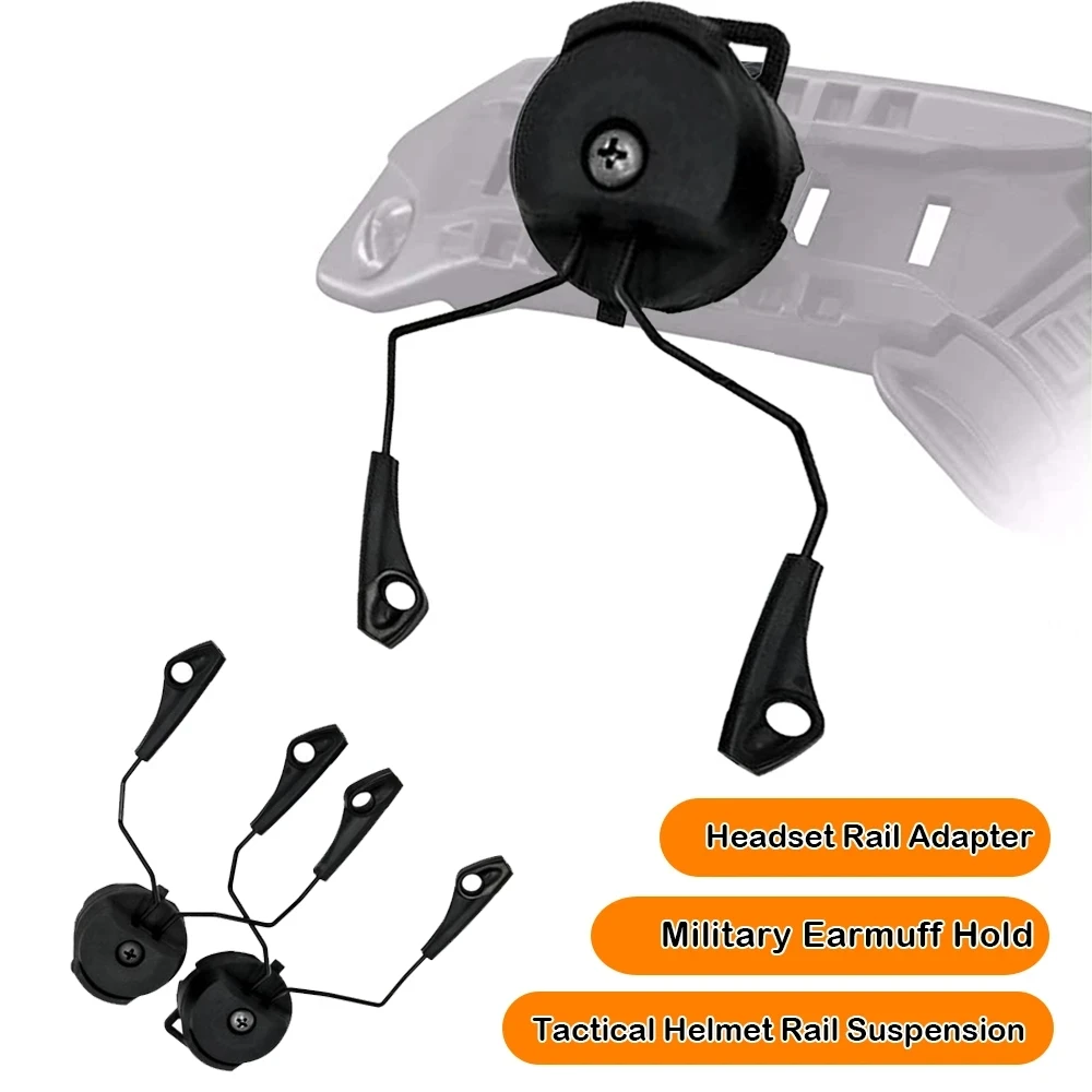 Compatible with ARC OPS-CORE Helmet Rail Adapter Freely Adjustable Rotating Noise Canceling Headphone Mount Quick Installation