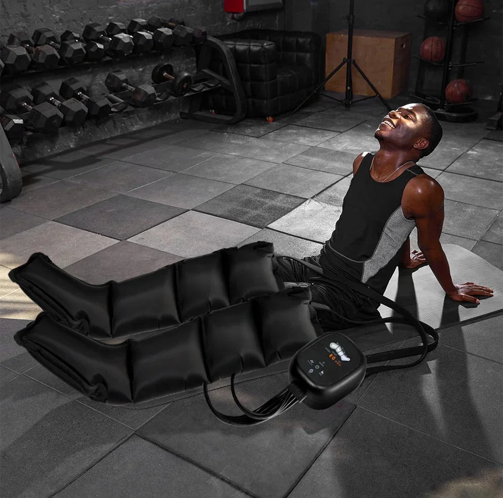 リンパ浮腫リリースと筋肉弛緩マッサージ用の4つのエアバッグとパワーポンプブーツを備えたコードレス空気圧縮レッグマッサージ