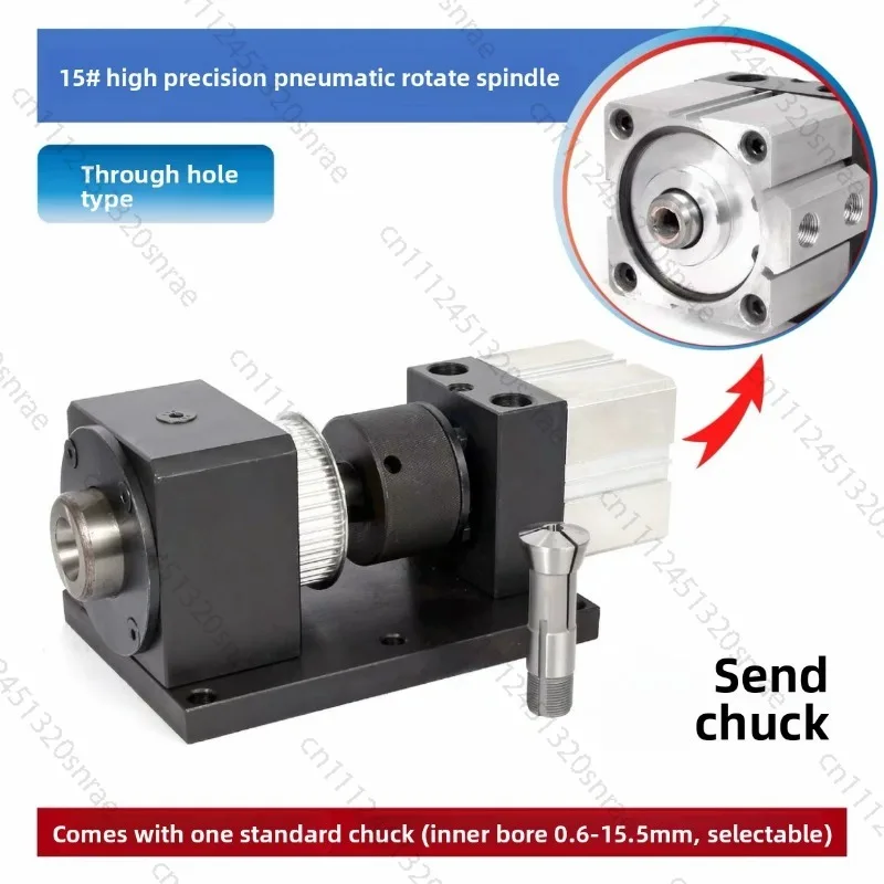Elongated Spindle 50mm, Accuracy 0.01 Type 15, Through-hole Version