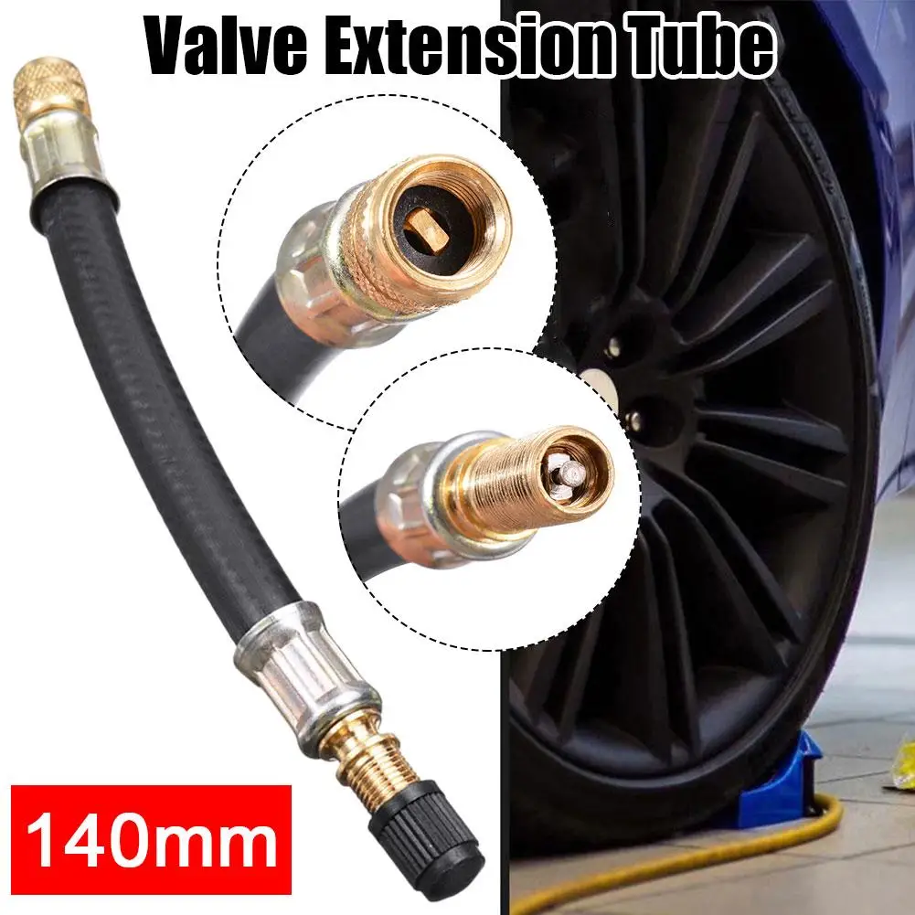 Stainless Steel Extended Silicone Nozzle Scooters Valve Nozzle Pump Inflator Adapter Air Parts Tools Automotive Skateboard W8V6