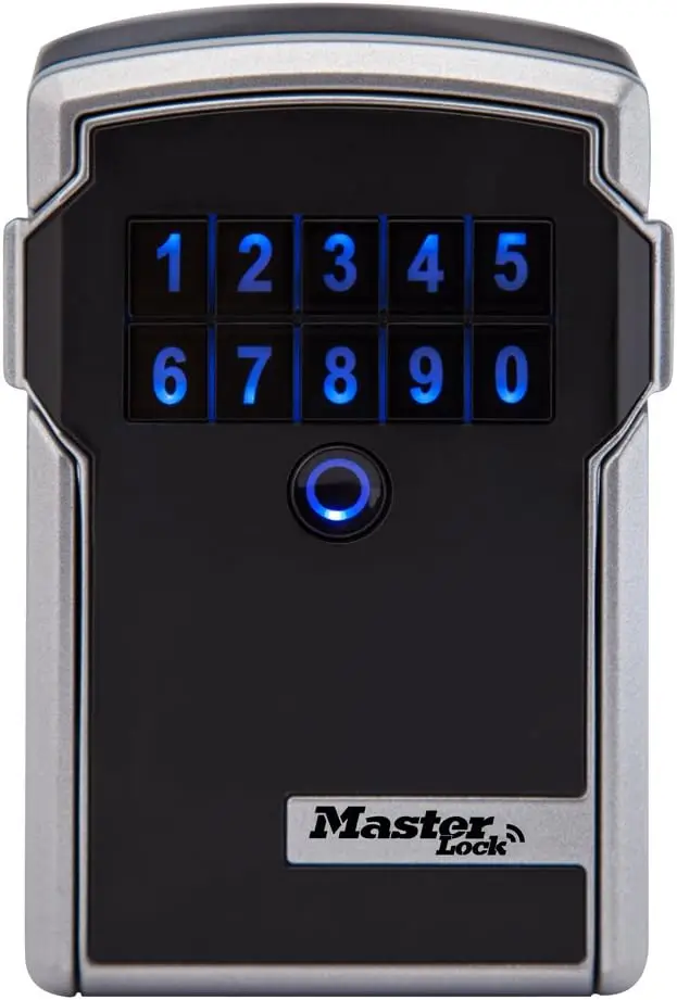 

Digital Key Lock Box with Bluetooth App Control, Electronic Wall Mount Safe for Keys and Cards