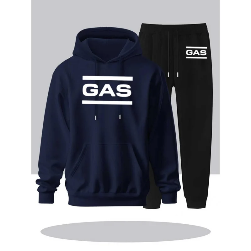 Men's trendy printed autumn and winter men's hooded pullover, warm super large hooded sweatshirt, outdoor men's loose sweatshirt