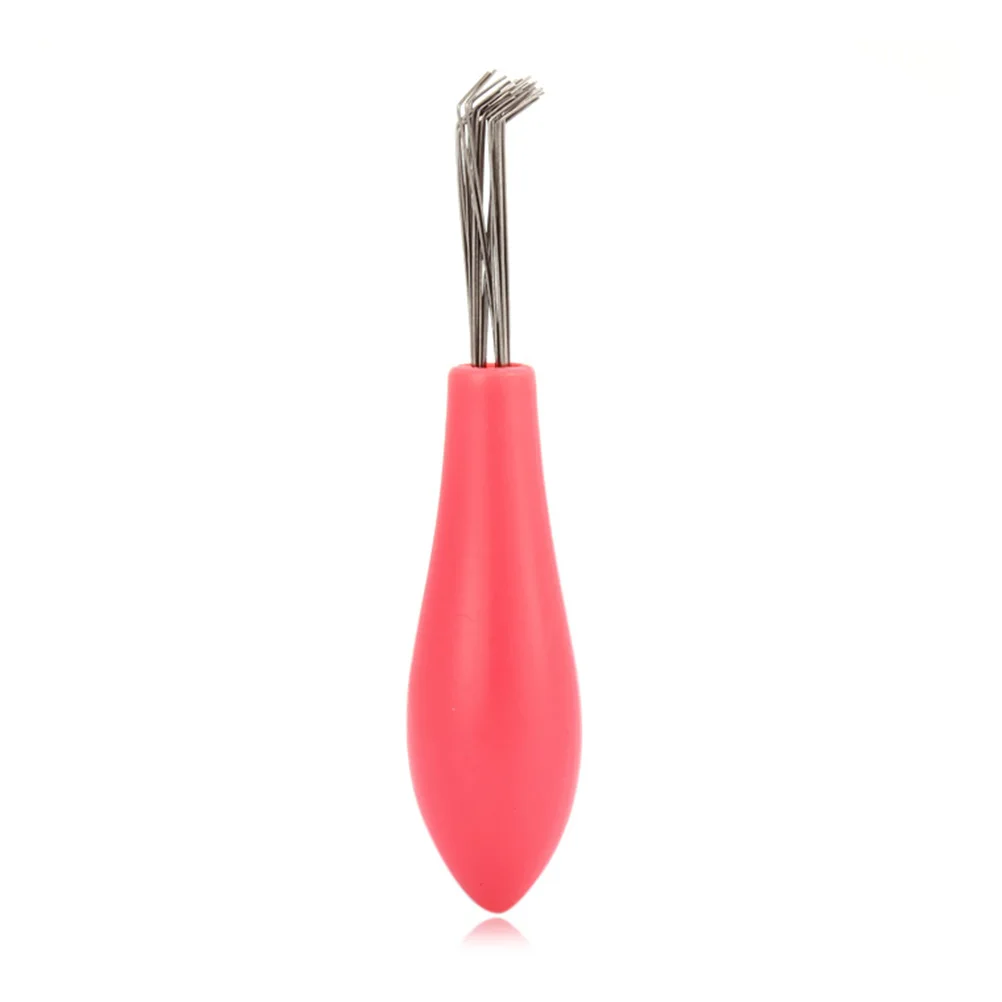 

Mini Hair Brush Cleaner Remover Tool Plastic Handle Compact Comb Cleaning Device Travel Size Embedded Hair Removal For All