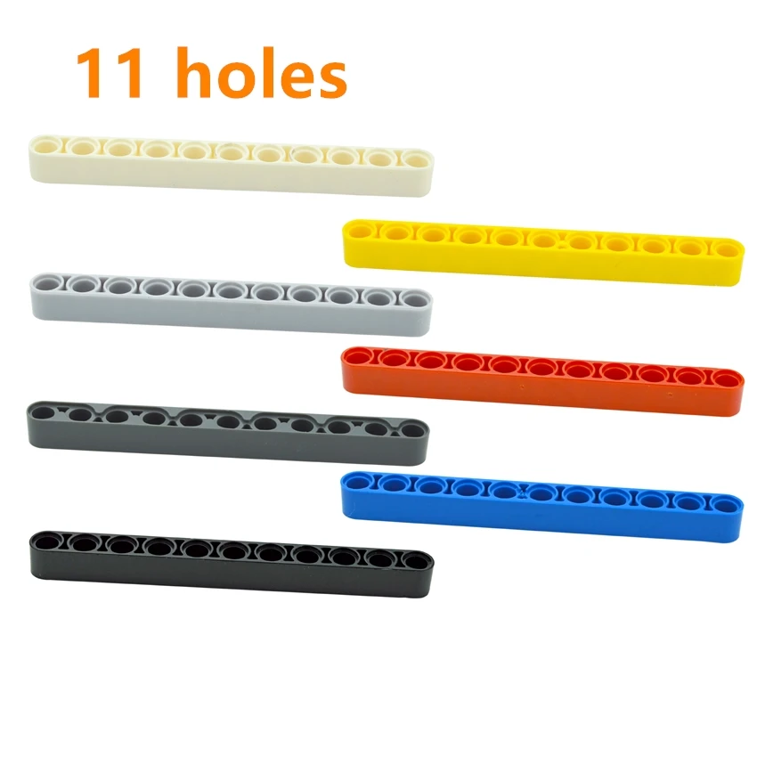 Building Blocks Technical DIY Liftarm Thick 1x11 hole arm Bricks Compatible Assembles Particles MOC Parts Educational Toys 32525