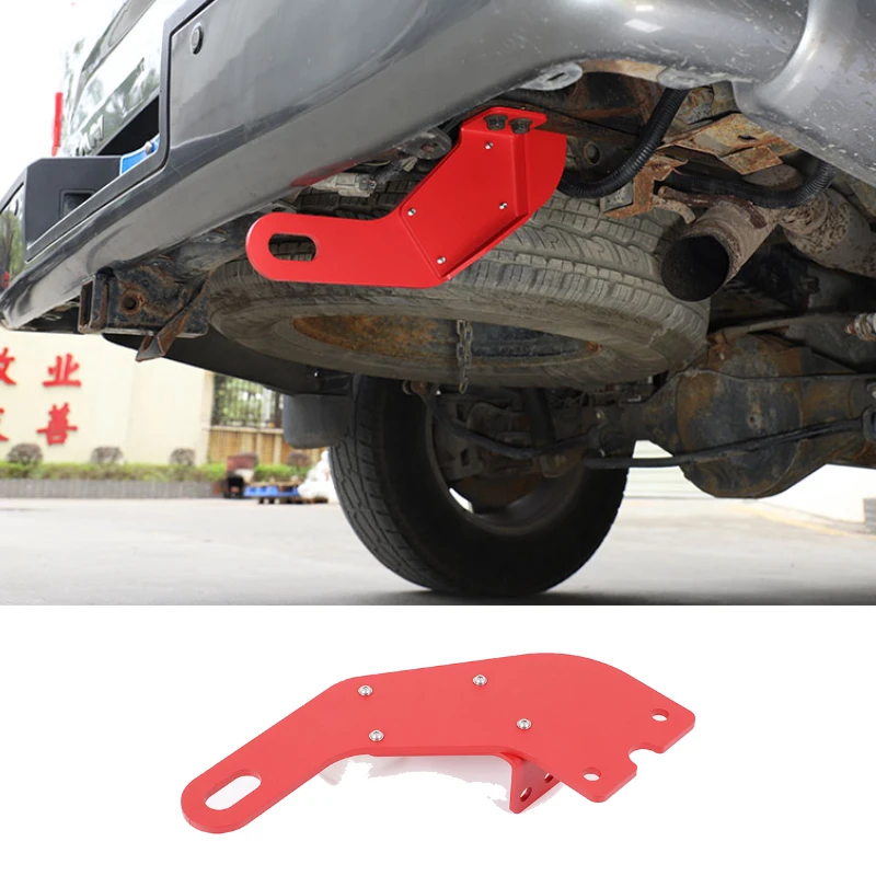 

For Nissan Titan 2016-2023 Carbon Steel Red Car Towing Bars Kit Rear Bumper Bar Towing Trailer Hook Car Accessories