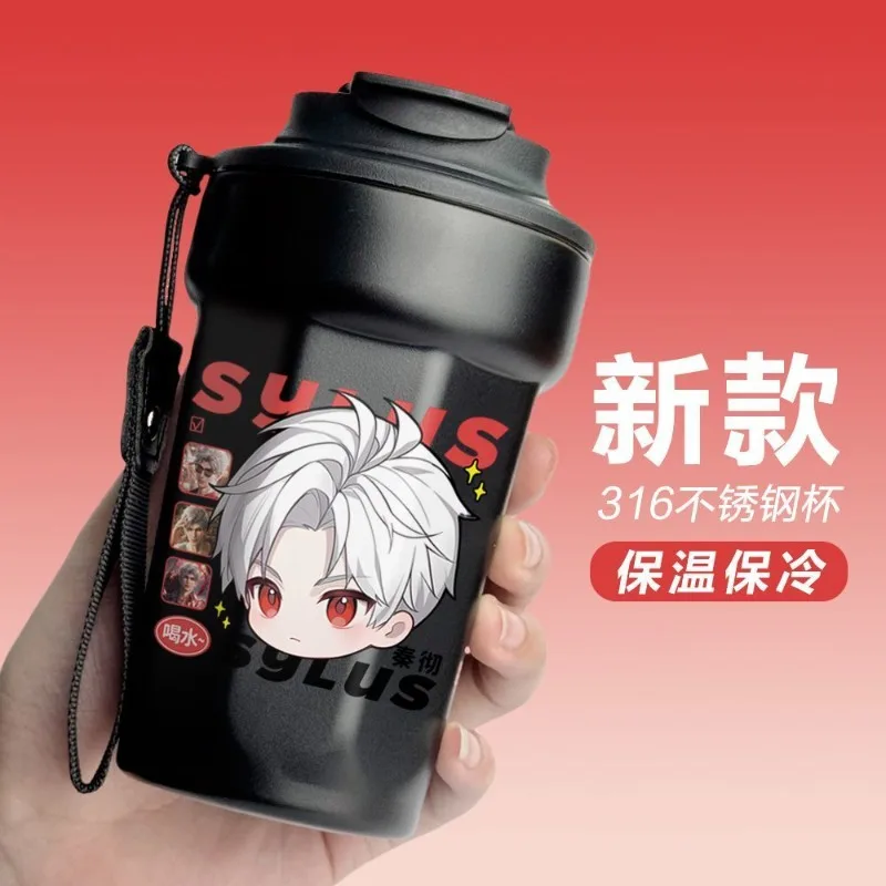 2025 Game Anime Love and Deepspace Cos Zayne Sylus Xavier Etc. Unisex 420ml Q-version Print Insulated Cup Birthday Present