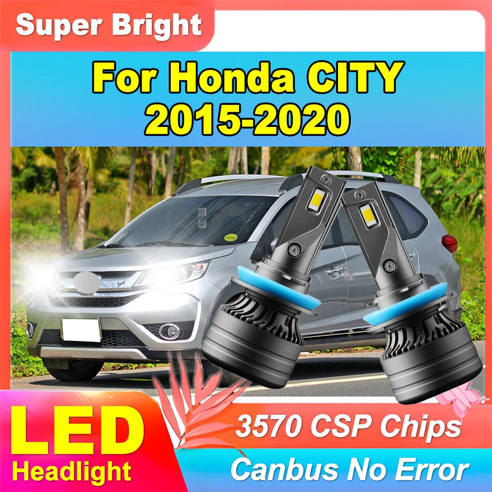 

2 шт. белые 6000K супер яркие H11 H8 H9 120 Вт светодиодные фары высокой мощности 20000LM 12 В 24 В Plug and Play для Honda CITY 2015-2020