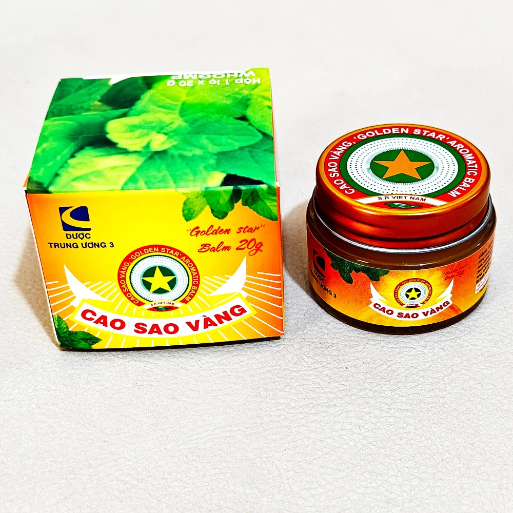 

1/2/3pcs 2026 Wholesale 20g Vietnam Golden Star Cao Sao Vang Summer Cooling Oil Anti Mosquito Cream Menthol Balm