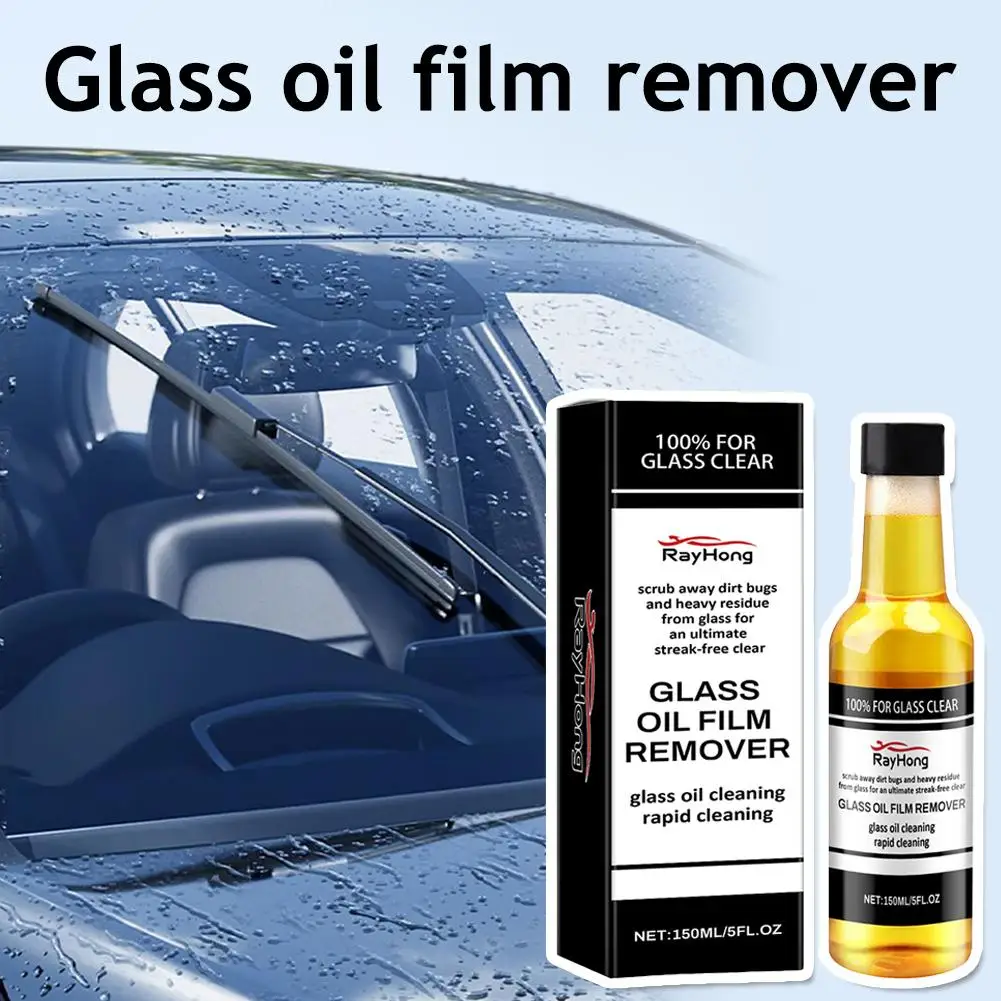 

(100ml) Car Glass Oil Film Cleaner Cream Windshield Spot Remover 2024 Water N7B1