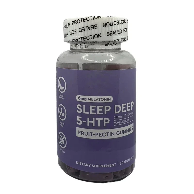 1 bottle of melatonin gummies helps with fast sleep and reduced appetite, relieves stress, and promotes calm and healthy food