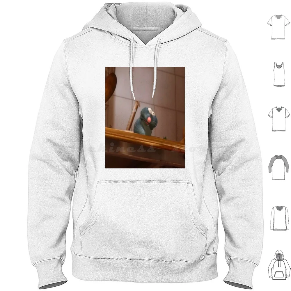 Remy The Vomiting Rat Hoodies Long Sleeve Funny Meme Food Ratatouille Mouse Vomit Hilarious Rat Animal Funny Animals