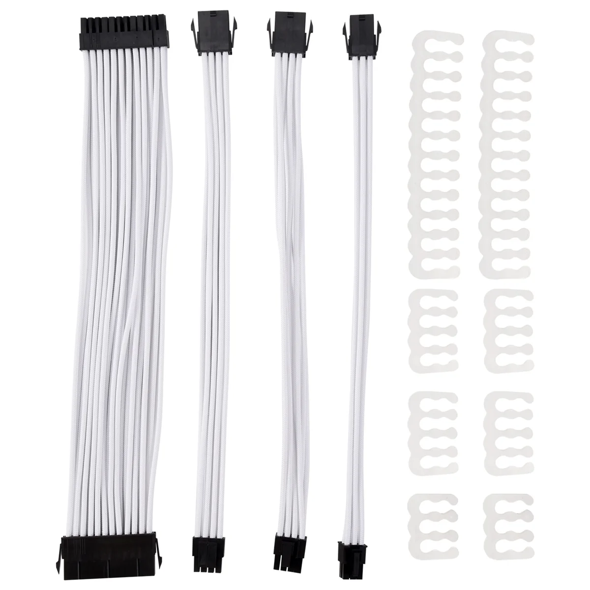 

Basic Extension Cable Kit; 1Pcs Atx 24Pin/Eps 4+4Pin/Pci-E 8Pin/Pci-E 6Pin Power Extension Cable