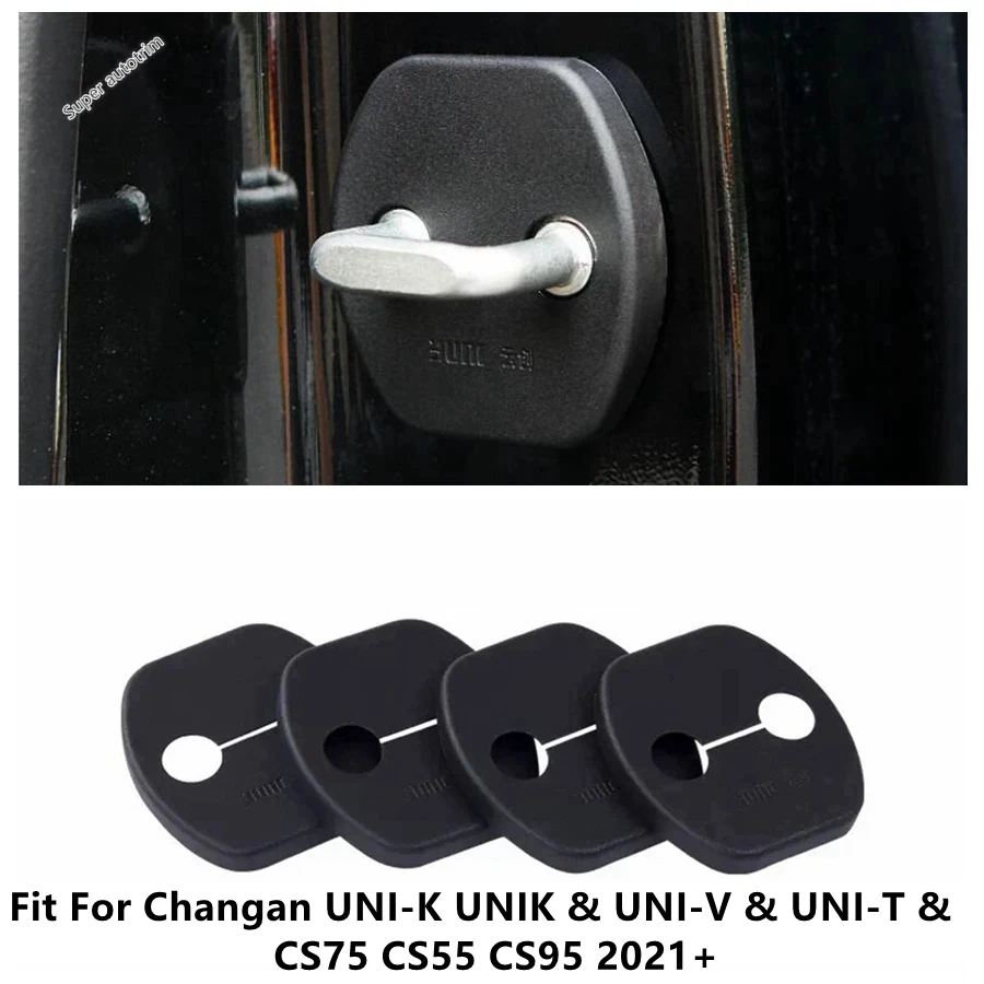 Car Door Lock Cap Protective Cover Trim Accessories Interior For Changan UNI-K UNIK & UNI-V & UNI-T & CS75 CS55 CS95 2021 - 2024