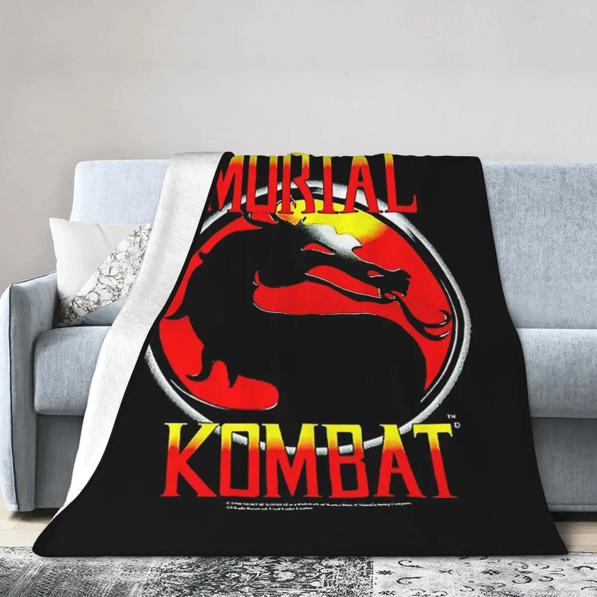 Mortal Kombat Blanket Soft Warm Flannel Throw Blanket Cover for Bed Living room Picnic Travel Home Couch