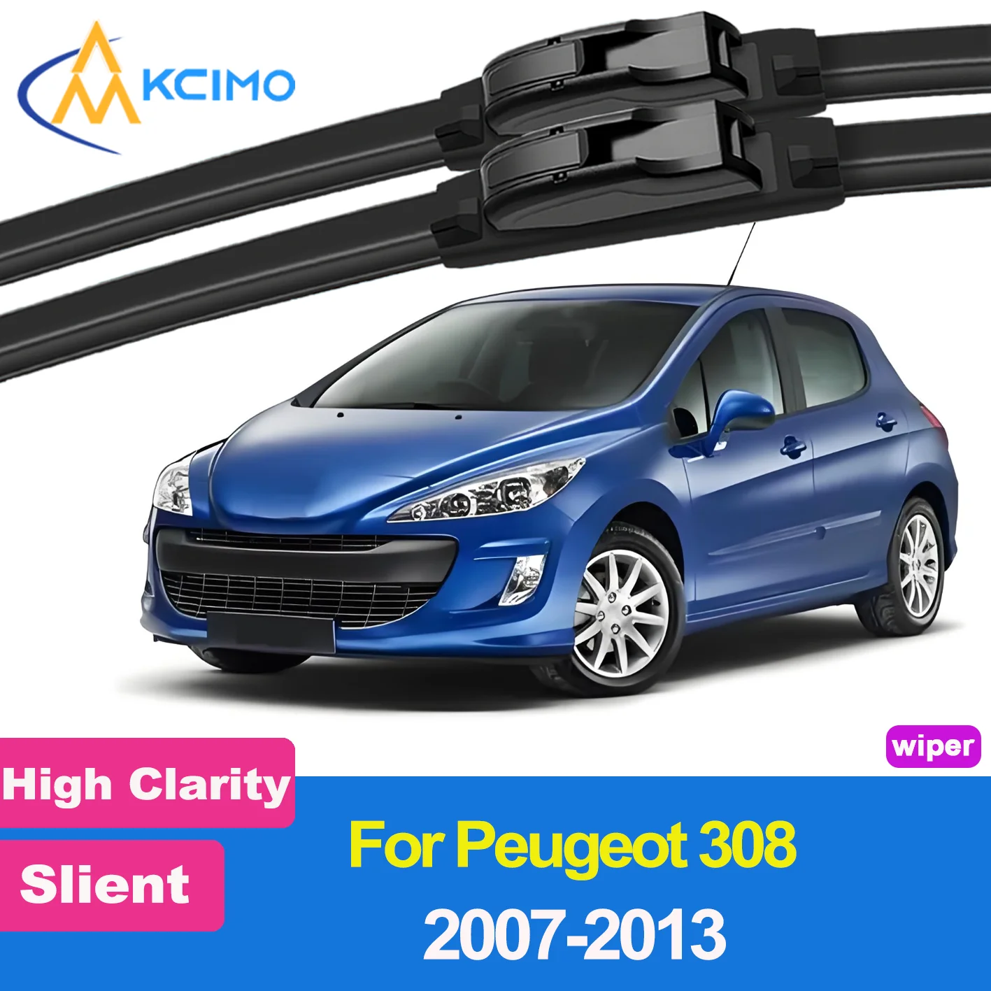 

2PCS New Front Windshield Wiper Blade for Peugeot 308 T7 2007-2013 Front Windshield Auto Wipers Blade Accessories 2013 2012 2011