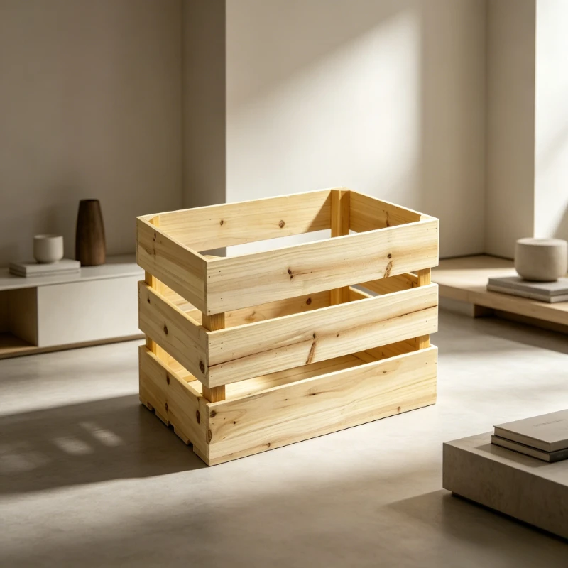 Wooden Crate Storage Bin, Display Shelf Box for Home, Fruit Wooden Planter Rack, Colorful Custom Decorative Organizer