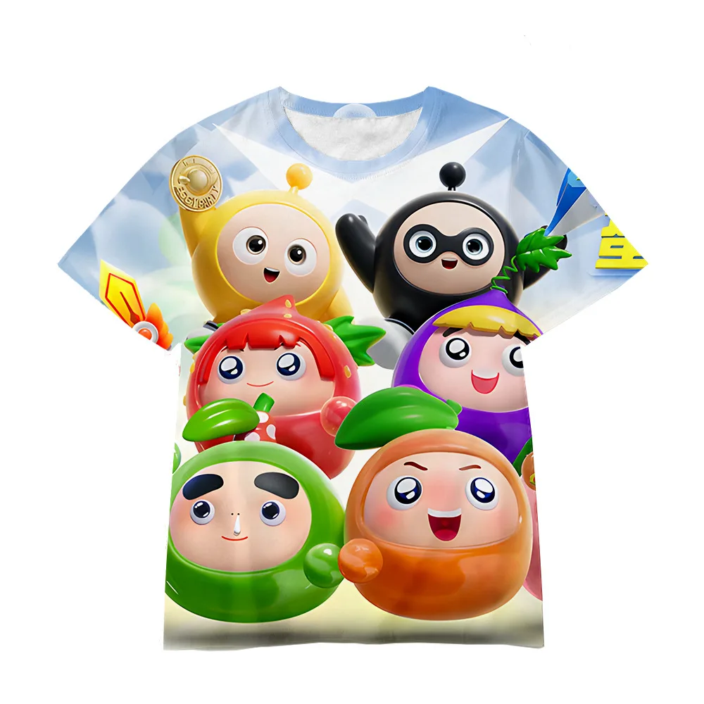 Children New Fashion 3D Printing Eggy Party Cartoon T-Shirt  Boys Girls Casual Sports T Shirt 4-14Y Teen Kids Cool Clothing Top