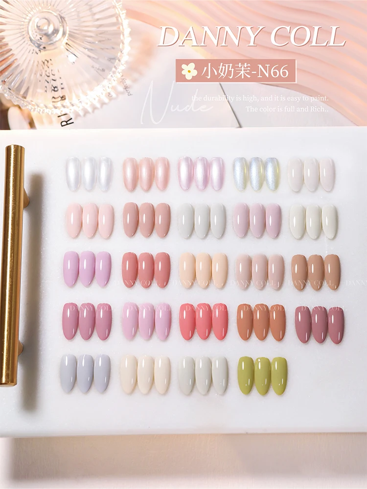 Danny Coll 24 kolory Macaron Zestaw klejów do paznokci Salon paznokci Nietoksyczny żel ultrafioletowy Ekologiczny klej roślinny Zestaw do zdobienia paznokci