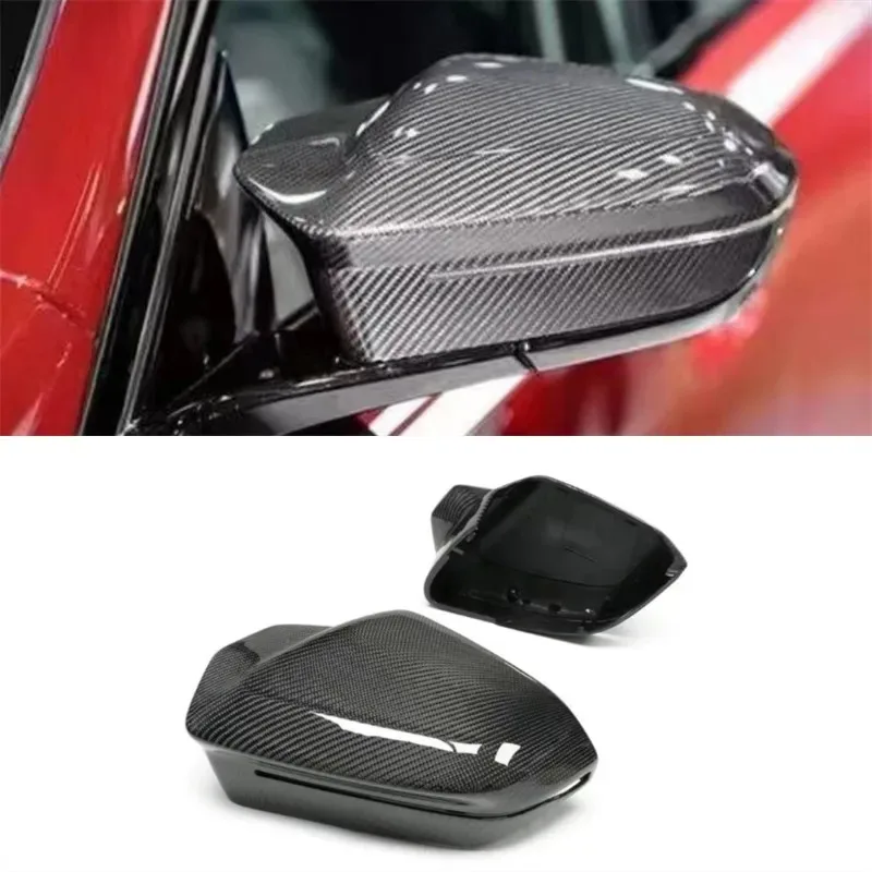 

For BMW G60 G70 G90 2024 2025 ReaI Carbon Fiber Rearview Mirror Cover Spoiler Kit