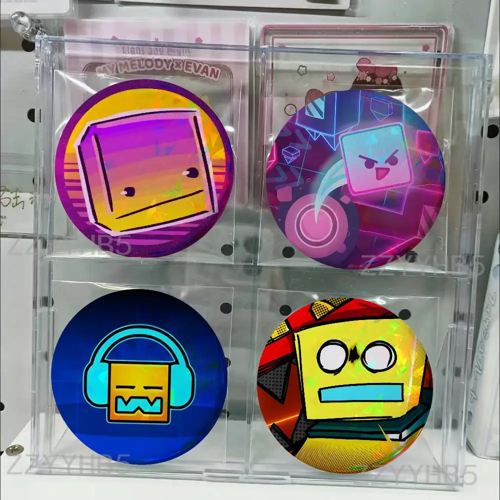 

G-Geometry Game D-Dash Enamel Pin Tinplate Round Brooch Badges 58mm 44mm 32mm 75mm 25mm