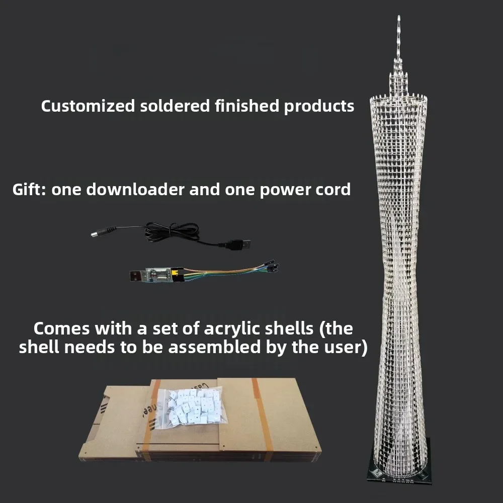 DIY Kit LED Small Waist Light Cube Electronic Production Parts STM32 Microcontroller