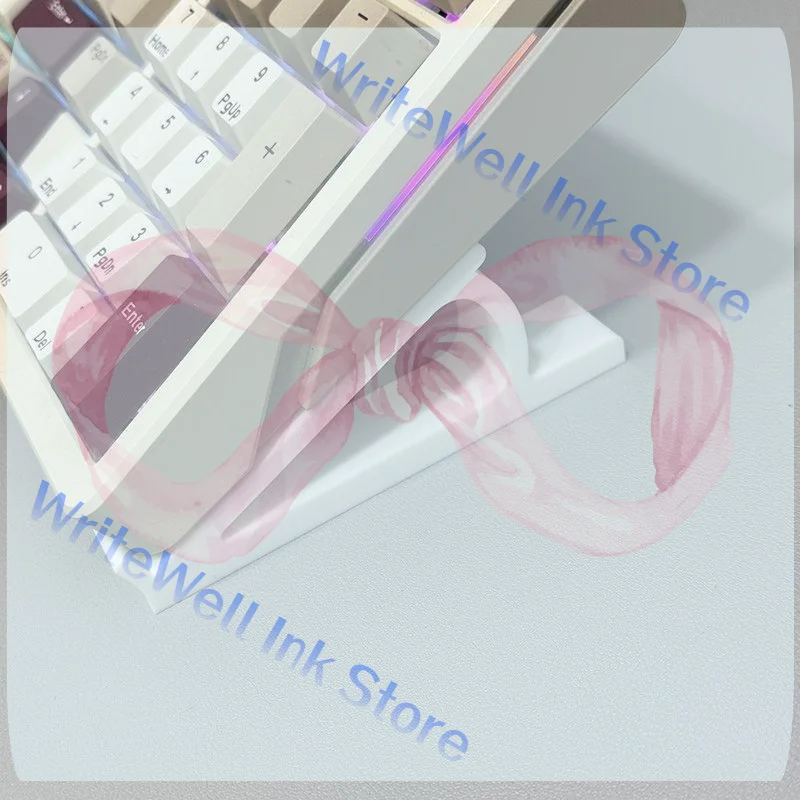 1 Pair Keyboard Elevated Stand Portable Raised Keyboard Angle Plastic Computer Keyboard Riser Accessories Monitor Holder