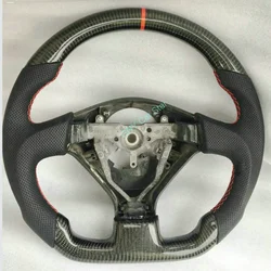 100% Real Carbon Fiber Car Steering Wheel For 2005-2007 Subaru Impreza Legacy WRX