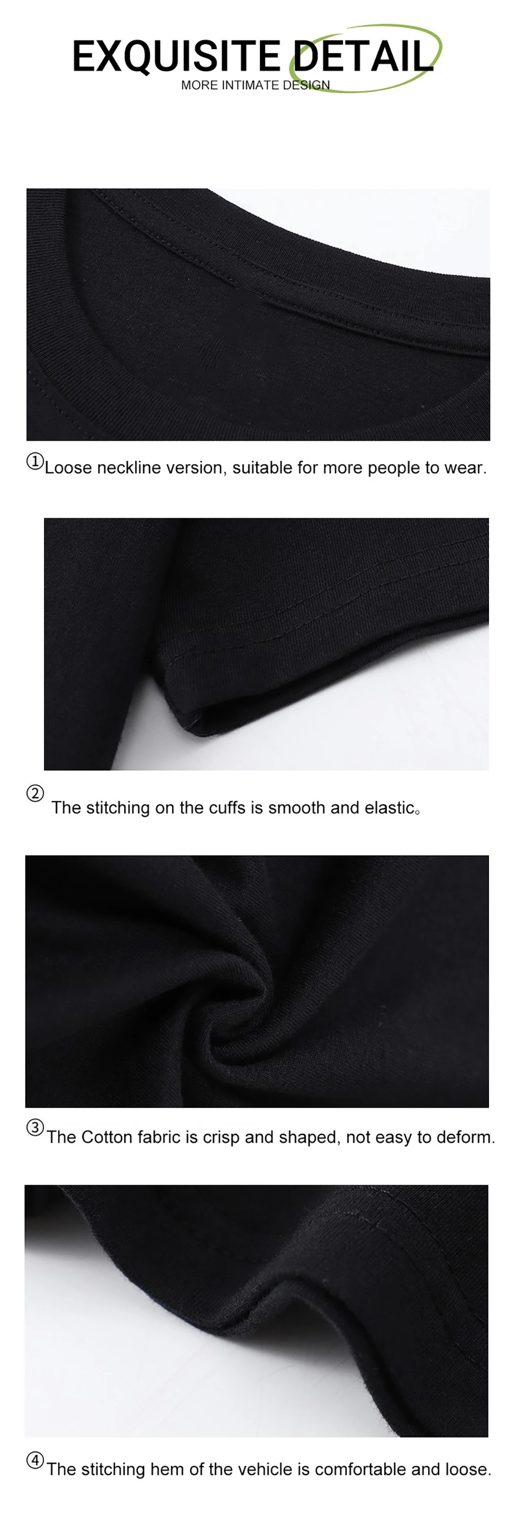 Personalisierte, individuelle DIY-Foto-Crop-Tops aus Baumwolle in den Größen S-3XL, lässige, lockere Kurzarm-Shirts, bequeme Basic-Streetwear. – Detail 5