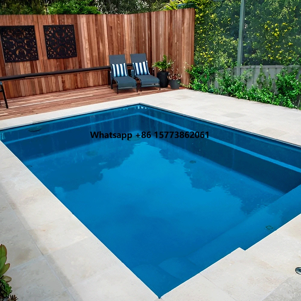 Cheap Small Family Fiber Glass the Swim Spa Piscine Piscina Pool Above Underground Fiberglass Outdoor Swimming Pool Price