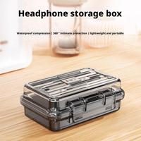 For Fiio Headphone Amplifier Storage Box Clear Headphone Data Cable Case Waterproof And Dustproof Mini Portable Protection Box