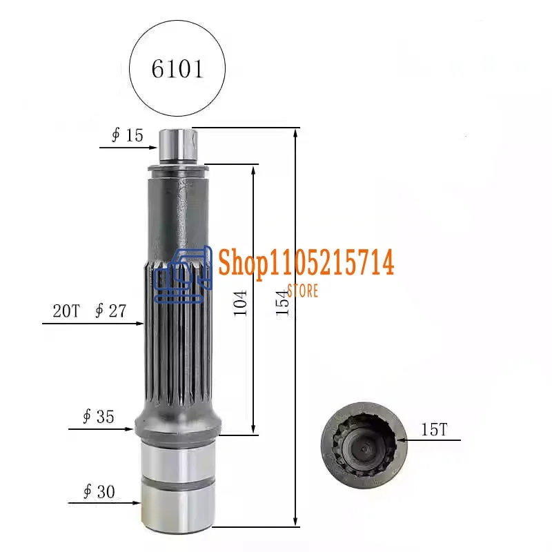 

Sany SY95C Yuchai YC85-8 Экскаватор Ходьба Солнцезащитный вал шестерни Скелет двигателя Деталь сальника для тяжелого оборудования