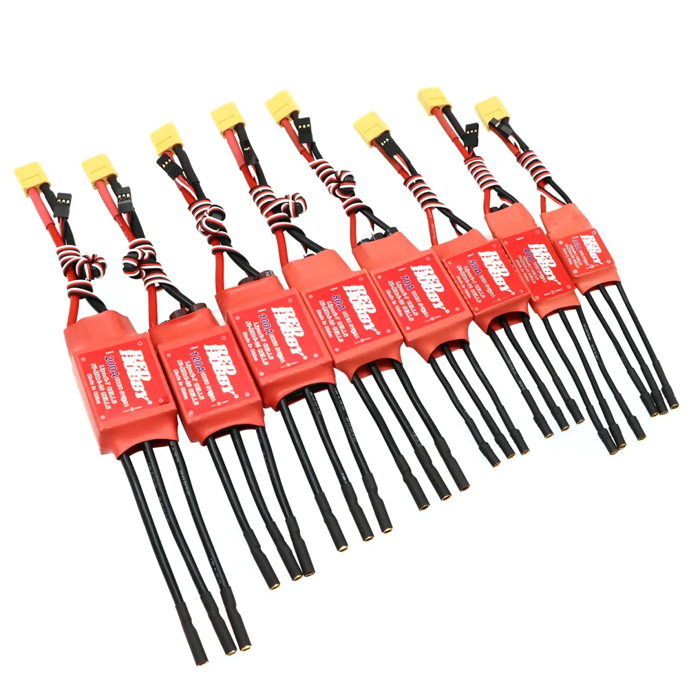 RedHobby 30A 40A 50A 80A 100A 120A 200A Brushless ESC Electronic Speed Controller 5V/2A 5V/5A BEC for FPV Multicopter Airplane