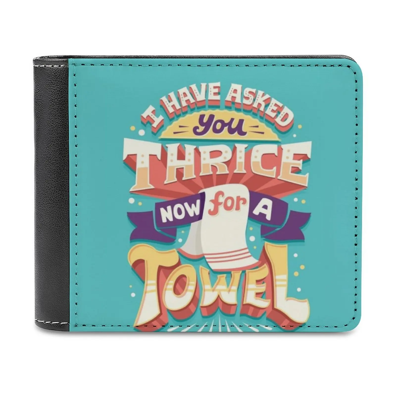 I Have Asked You Thrice Fashion Credit Card Wallet Leather Wallets Personalized Wallets For Men And Women Typography Lettering