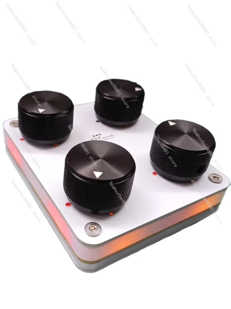 Music Host Software with MIDI Controller 4 Knob Knobs, Custom CC Information Volume USB-C Interface